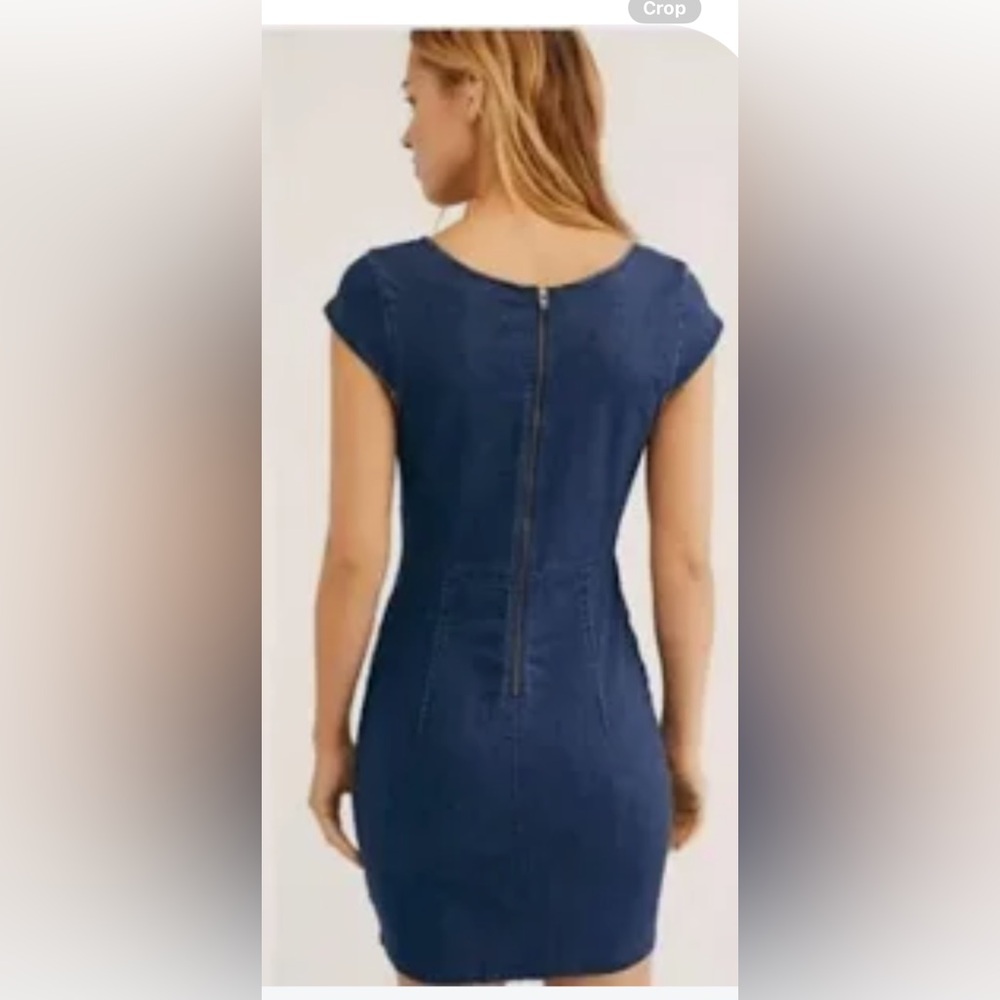Bundle 👗Free People Lia Denim Dress & Handkerchief Dress 🎁 - Picture 2 of 11